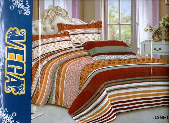 Bedcover murah ukuran 180 x 200 rumbai - Alexi