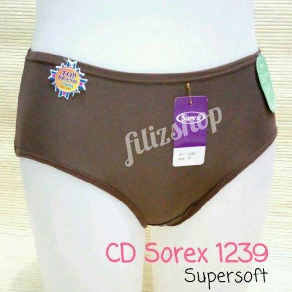Baru Celana Dalam Wanita Sorex Super Soft 1239 Lusinan - Cokelat Tua. M