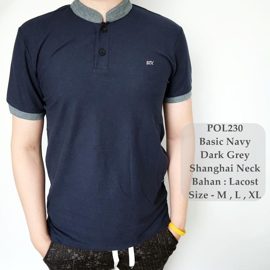 TGF Kaos Berkerah Navy / Polo Shirt Cowok Kerah Koko / Kaos Polo Pria