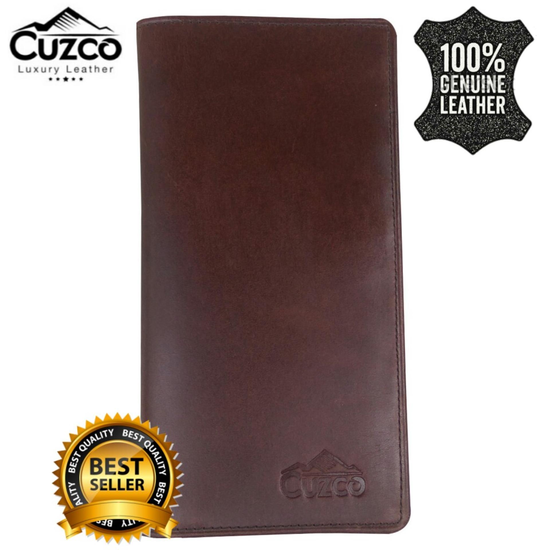 CUZCO - Dompet Kulit Sapi Asli 100% Panjang Pull Up Cokelat Tua Dijamin Kulit ASLI!!!!! dompet kulit pria dompet kulit sapi asli dompet kulit pria lazada dompet kulit pria terbaik dompet kulit pria termahal dompet kulit pria panjang dompet kulit pria asli
