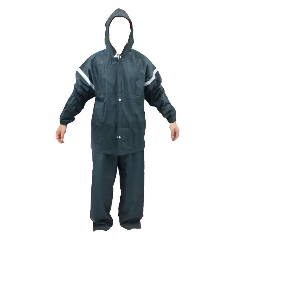 Jas Hujan Stelan (Jaket Celana) Penguin CX 7 Bahan Pvc Size Xxl Tebal T1049