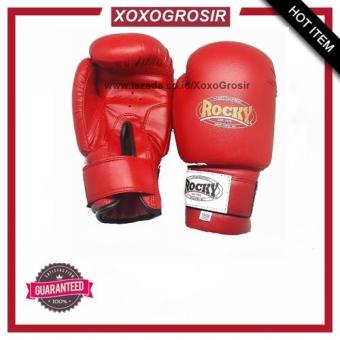 Pencarian Termurah XoxoGrosir - Glove Rocky MMA Muaythai Sanda Wushu Boxing Sarung Tinju Sepasang sale -