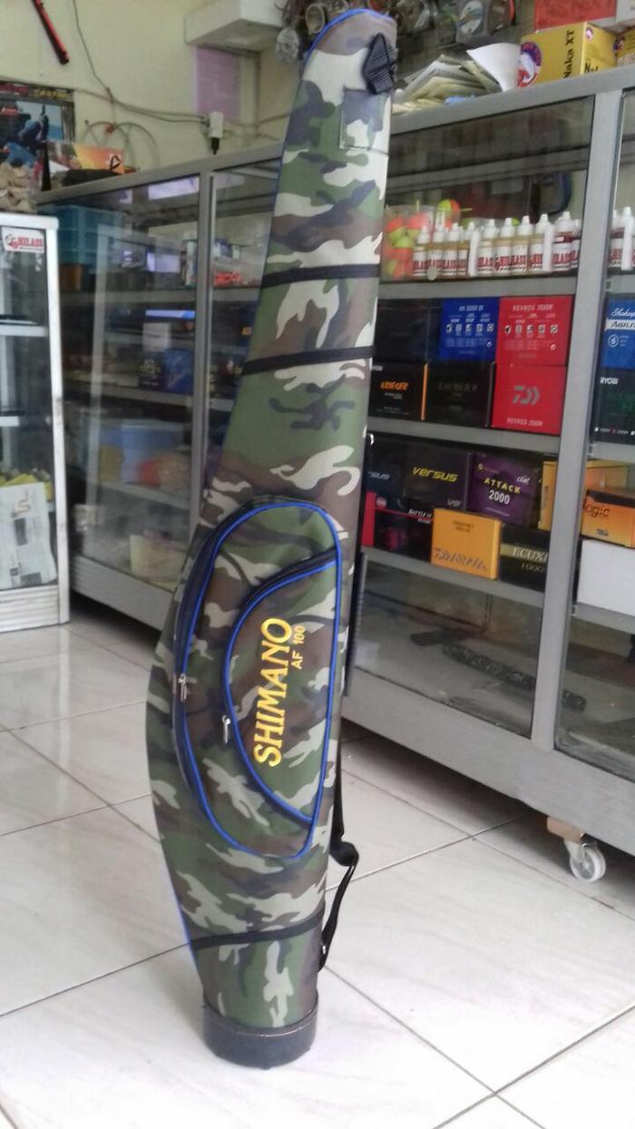 tas pancing SHIMANO AF 100 HARD CASE (loreng) isi 2 joran - 100cm - uWRnJ2