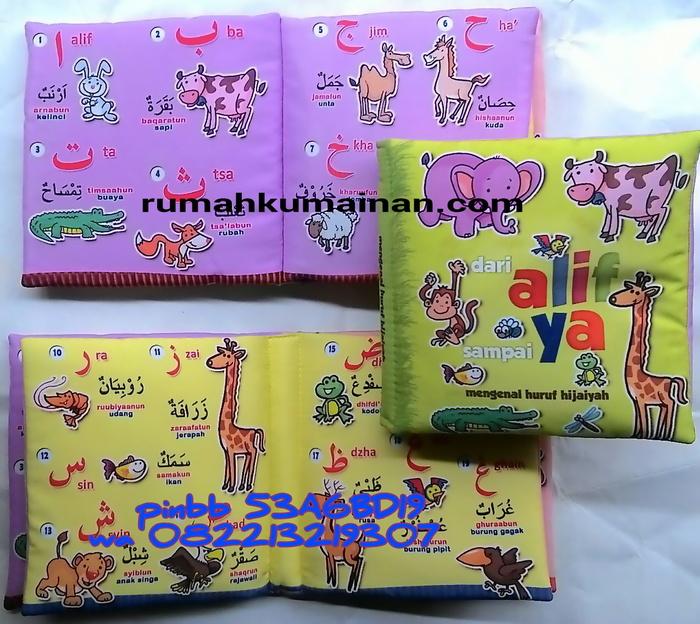 Buku bantal Dari Alif sampai Ya - Mengenal Huruf Hijaiyah