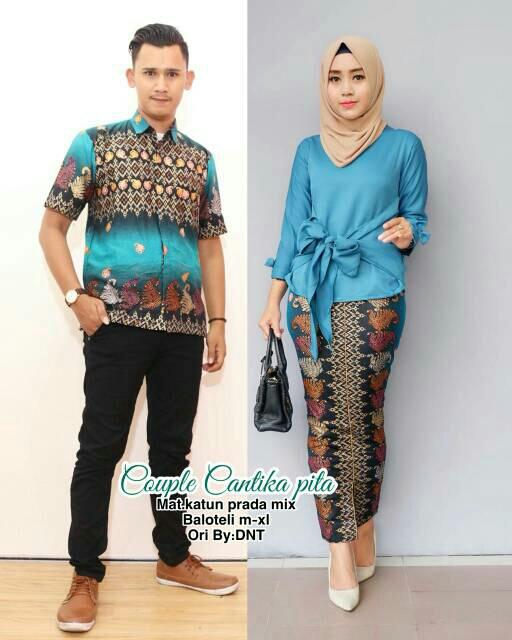 Saudah Baju batik_Baju Batik Couple_Baju Batik Sarimbit_Baju Batik Pasangan_Baju Batik Pesta_Baju Batik Keluarga_Batik Atasan_Kemeja Cantika Couple