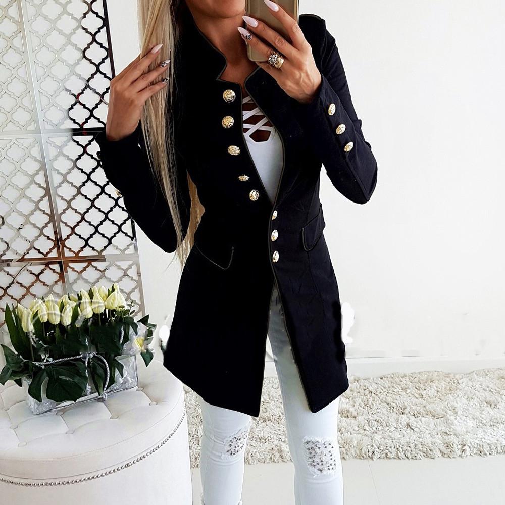 fashion simple slim long sleeve jacket