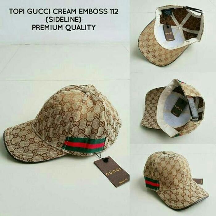 Topi gucci list samping