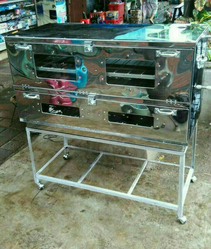oven gas stenlis 120cm +termometer