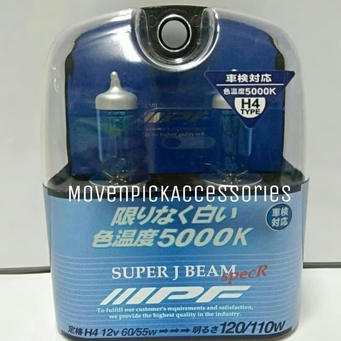 Bohlam IPF J51 H4 12V 60/55W SUPER WHITE BULB ORIGINAL JAPAN