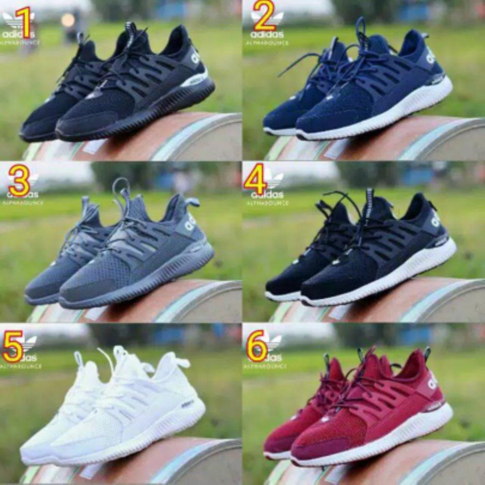 Promo Sepatu Adidas Sneakers Untuk olahraga Pria Lari Jalan Jalan Santai Keren Kuliah Sekolah Fashion
