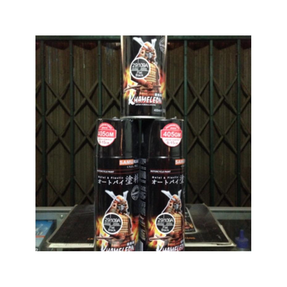 Samurai paint/black flat doff 109A-cat semprot aerosol