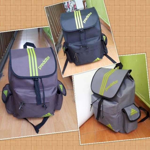 TAS PRIA ADIDAS PREDATOR COKLAT/SEKOLAH LAPTOP TERMURAH GROSIR