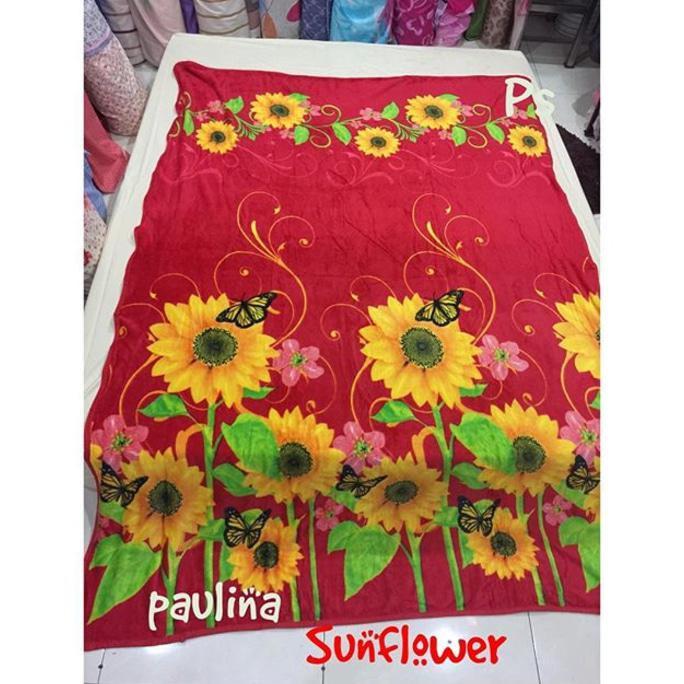 SELIMUT BULU BONITA - PAULINA SUNFLOWER - SALE PROMO!!