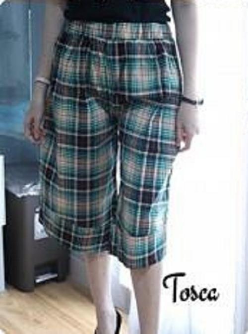 Hoziro - Celana Pendek Celana Tanggung Celana Motif Wanita Lilian Pants Bahan Katun Strech