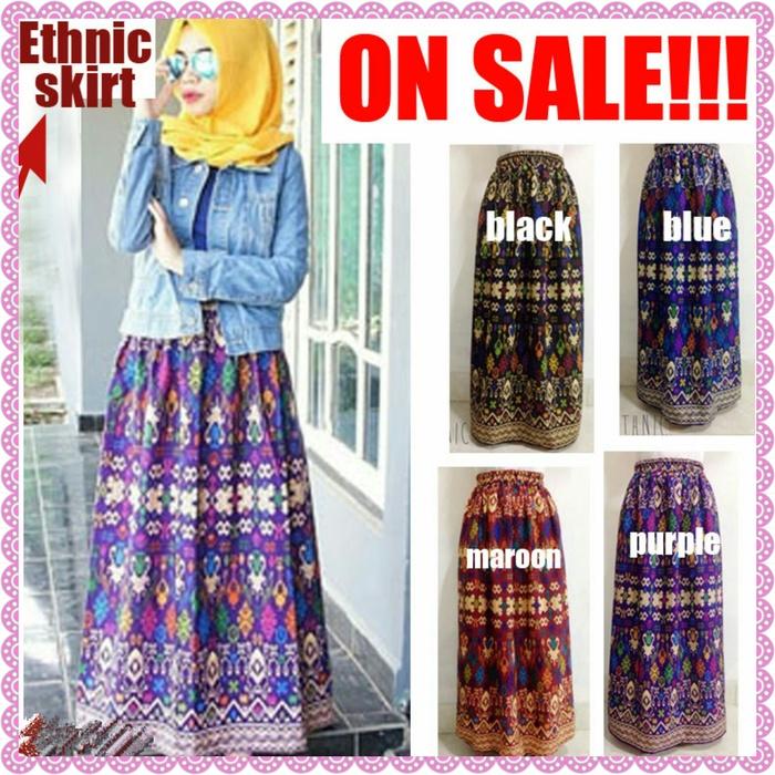 Rok Etnic Bali Motif Tenun Endek