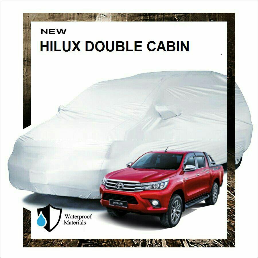 PROMO Fit On Body Cover Sarung Mobil Hilux Double Cabin murah Kualitas bagus