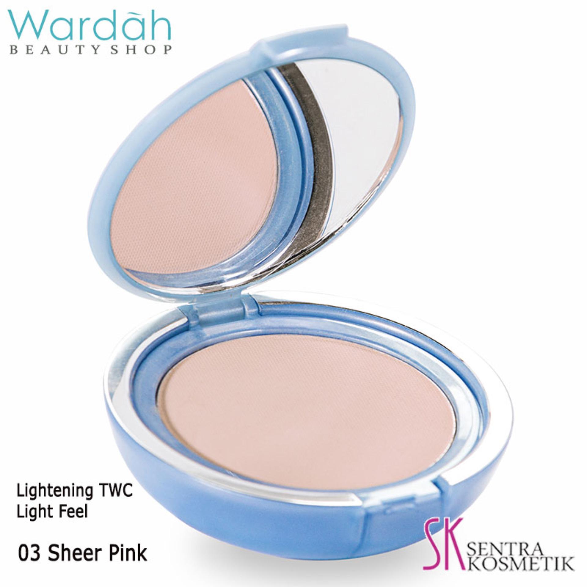 Wardah Lightening Two Way Cake Light Feel 03-Sheer Pink