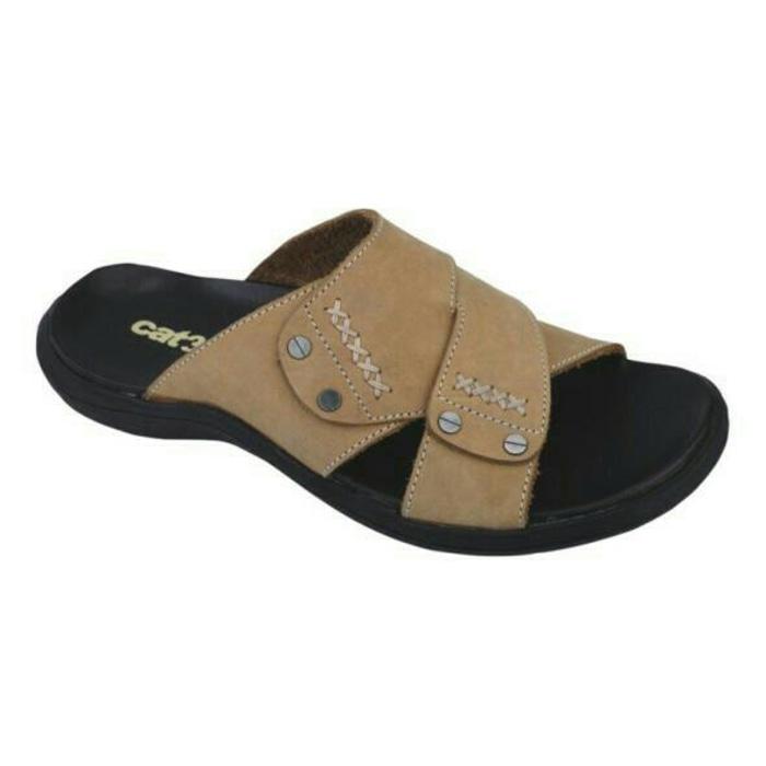 sendal kulit asli /sandal casual pria /sendal laki laki murah - terkeren