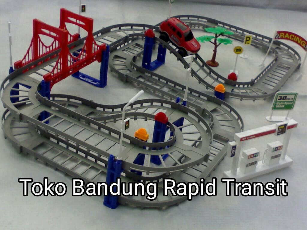 mainan mobil beserta lintasan (track 88 pcs)