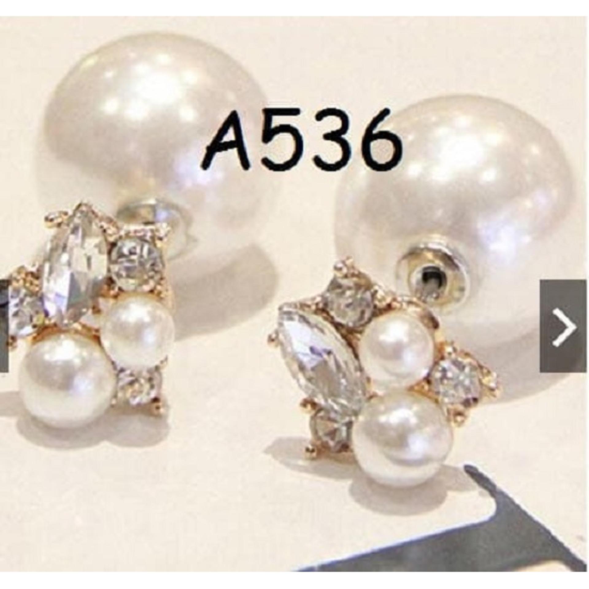 Anting Mutiara Korea (Kalung Gelang Cincin Perhiasan Xuping Lapis Emas