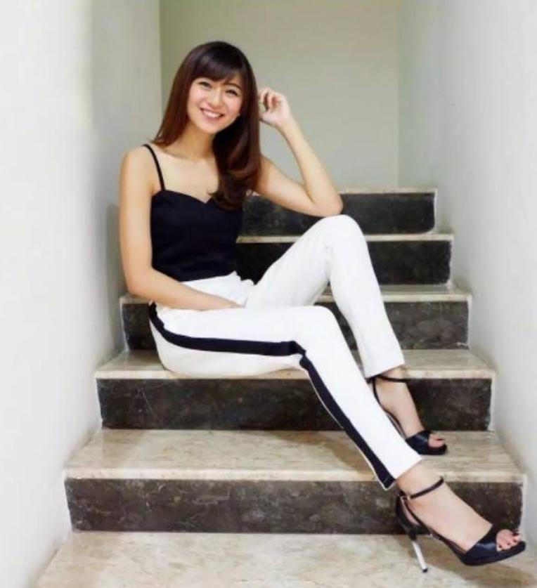 Celana Jegging Training Zara Black White Hitam List Stripe Garis Putih Milano Big Size L XL XXL 2XL