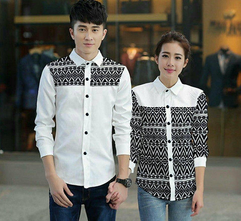 legiONshop - Kemeja Pasangan kemeja couple baju couple atasan baju pasangan SEGIKA (harga sudah 2 kemeja)