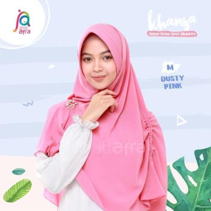 Jilbab Afra Khansa Ukuran M (Khimar Antem Serut)