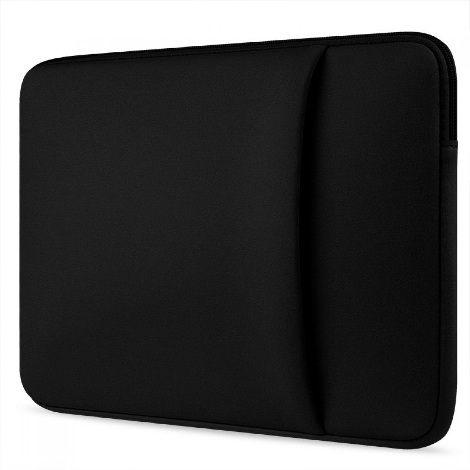 Soft Sleeve Case Macbook Pro 15 inch Tas Pelindung Mac Cover Bag Protection Sarung Tempat Laptop iPad Padded Neoprene Case Empuk Awet Tahan Benturan Anti Debu Kotoran Casing Protective Cases s1398 - Black
