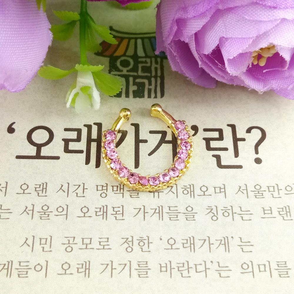 Anneui - BP0061 Fake septum piercing / anting jepit hidung (tanpa tindik)