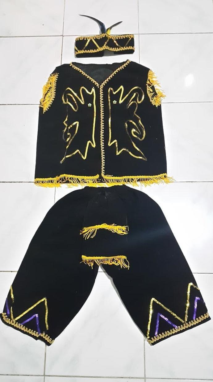 pakaian baju daerah adat kalimantan barat baju dayak XL dewasa kalbar
