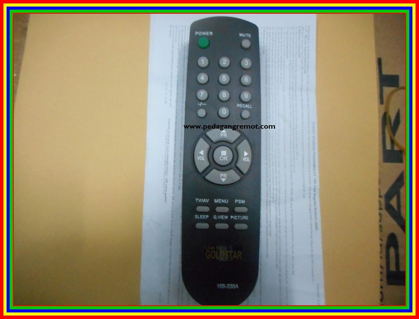 Remot Remote TV Tabung Goldstar