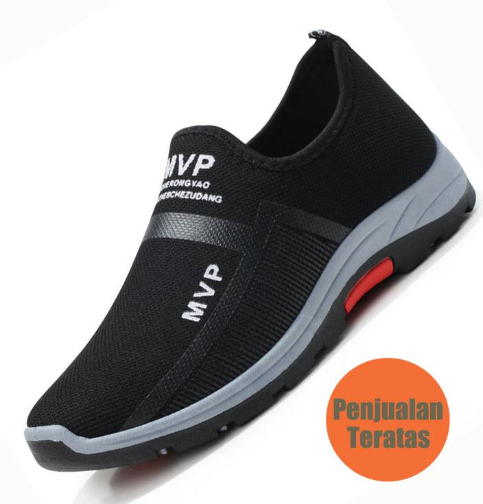 Populer Modis Sneakers Pria Sepatu Santai Selip-On Loafer Sepatu Olahraga Sepatu Lari Bernapas Pria Modis Sneakers Kasual sepatu Olahraga Sneakers Bernapas Menjalankan Sepatu