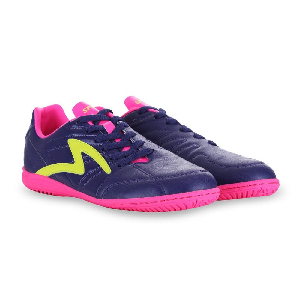 Sepatu Futsal Original Kualitas Garansi Seller, Warna BIRU TUA Sol PINK Keren...