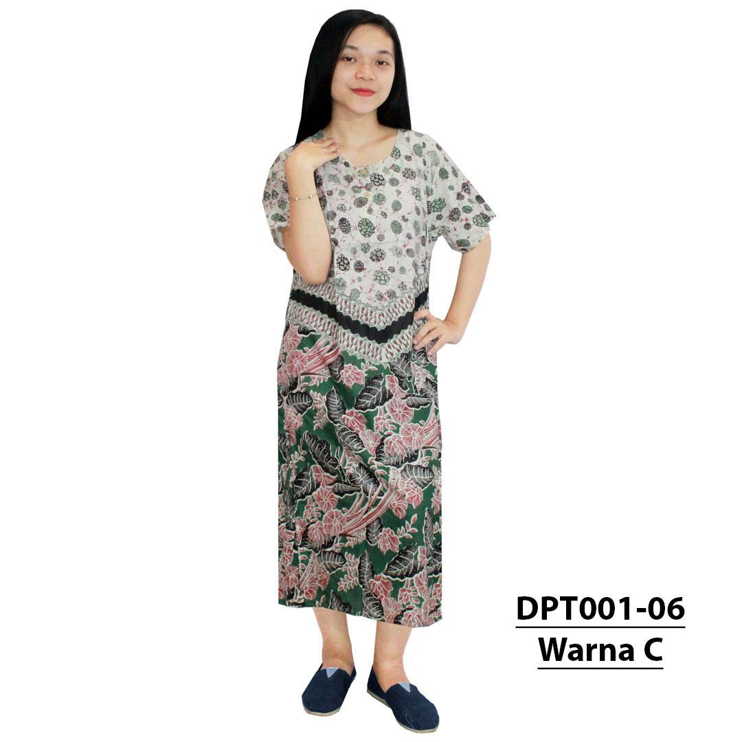 Daster Batik, Daster Lengan Pendek, Baju Tidur, Piyama, Kancing, Dastre Bumil - Daster Busui (DPT001-06) Batik Alhadi