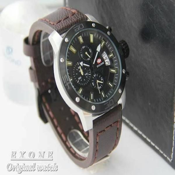 Jam Tangan Pria Merk Exone Original Type : 3681 Baterai