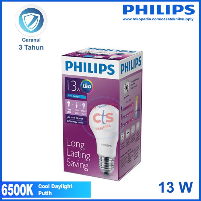 Sedang Diskon!! Lampu Led Philips 13W 13 W 13 Watt 13Watt Putih - ready stock