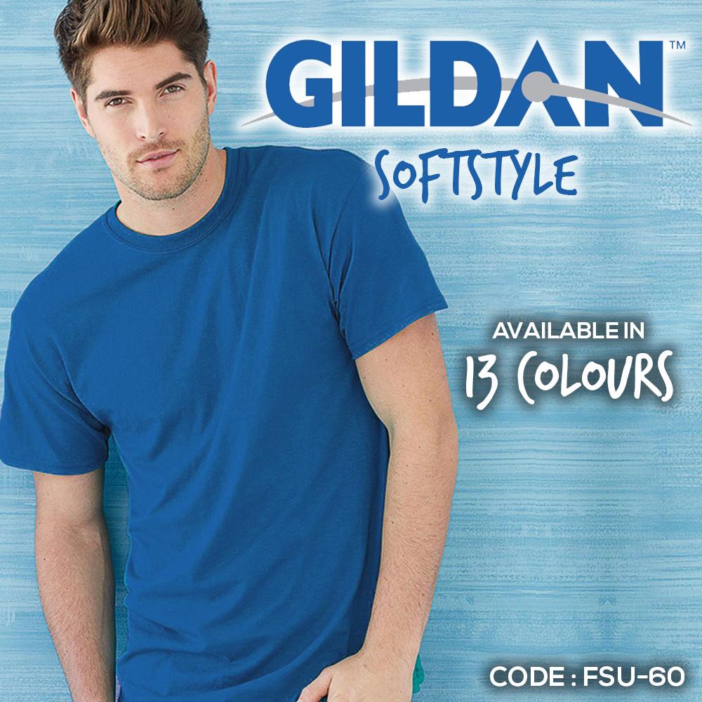 PROMO KAOS POLOS GILDAN SOFTSTYLE UK S/M/L/XL/XXL IMPORT (FSU-60)