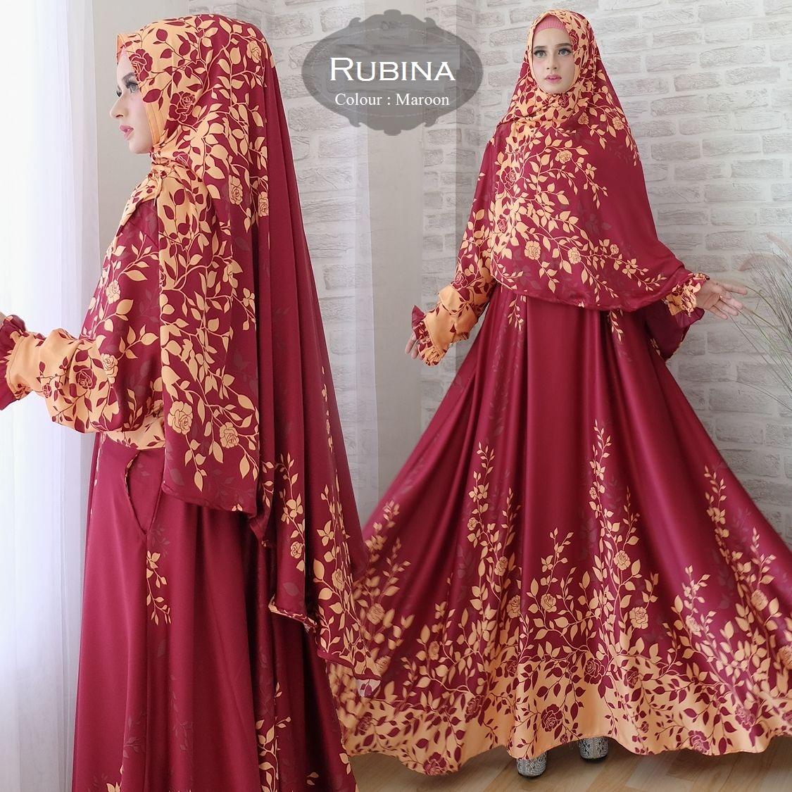 Popuri Fashion Gamis Rubina IMPORT Syari Bergo Busui Murah Jumbo Pesta Terbaru Hijab Set Syar I Modern Kekinian Lebaran Muslim Maxi Dress Arab Moderen Stelan Kaftan Abaya Jumsuit Jamsuit Gamia Gami Gamid Gamish Hamish Ghamis Gamiz Kaftam Gammis Abayah XXL