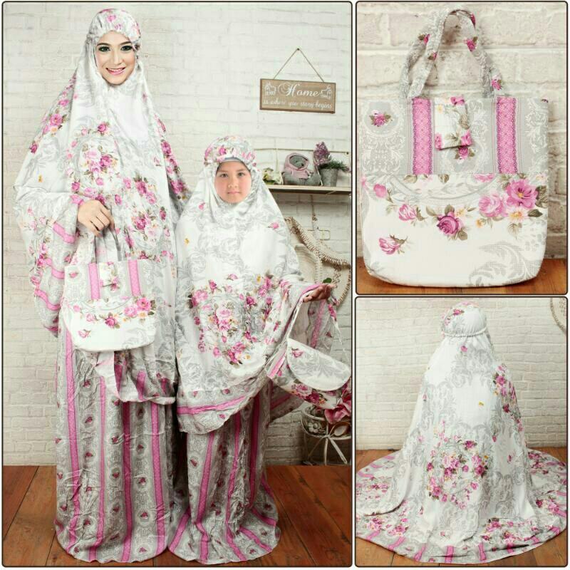Mukena Ibu anak Dahlia MM01 Ungu