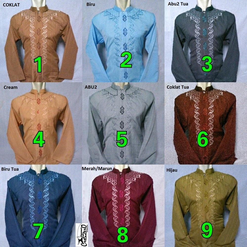 Baju Koko Dewasa Lengan Panjang Polyster Murah