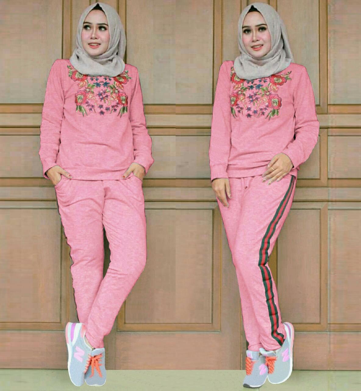 J&C Setelan Training GC / Setelan Baju Olahraga Wanita / Baju Training / Training Muslim / Baju Santai Wanita