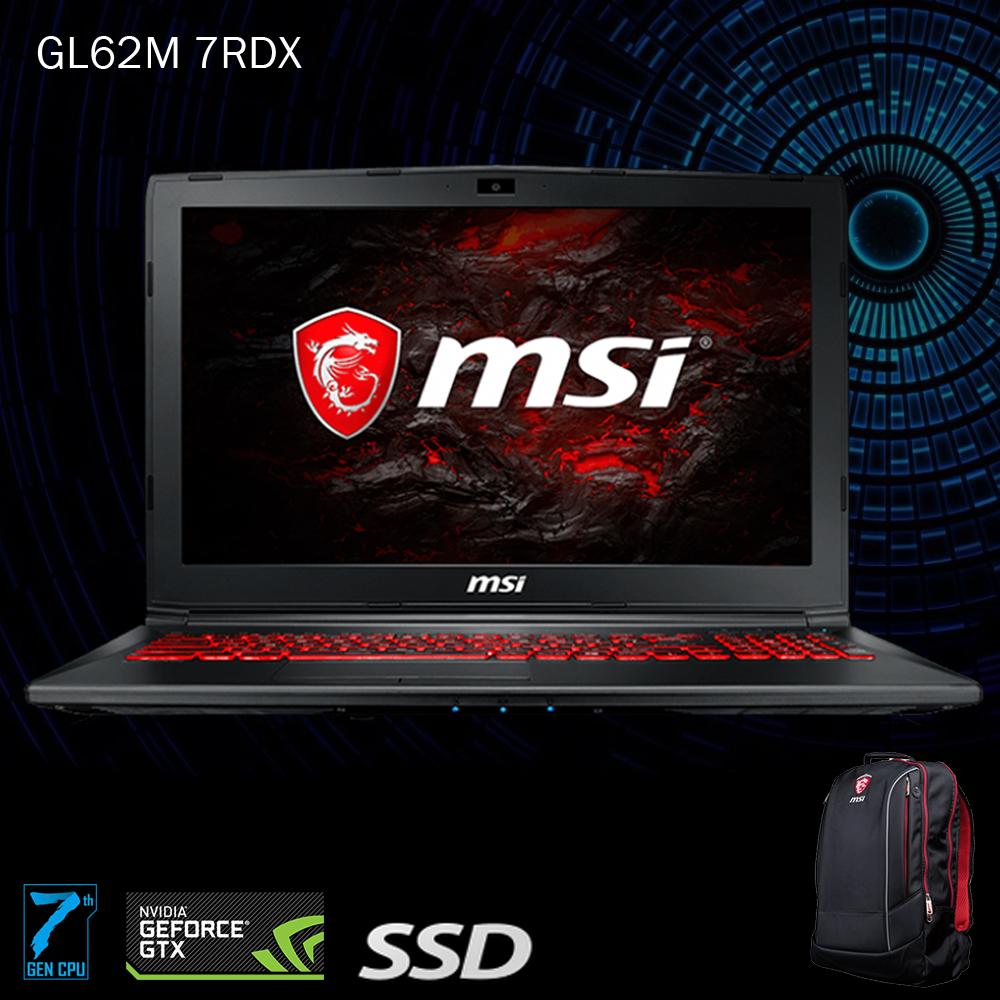 MSI Notebook Gaming GL62M-7RDX - Core i7 7th Gen - NVDIA GeForce GTX1050 2/4GB DDR5 - Full HD - SSD Garansi Resmi