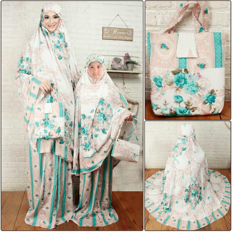 mukena couple mukena pasangan ibu dan anak dahlia