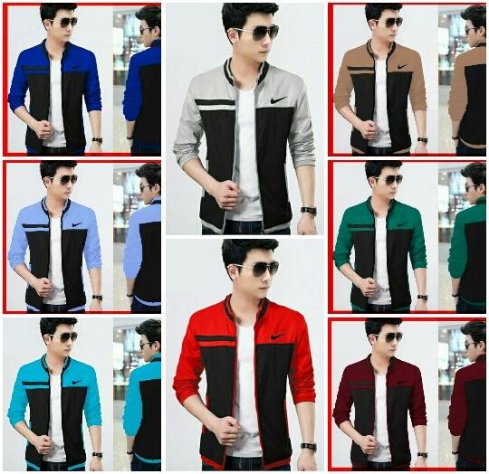 jaket nike /jaket pria warna abu biru tua/baju pria bukan jaket couple