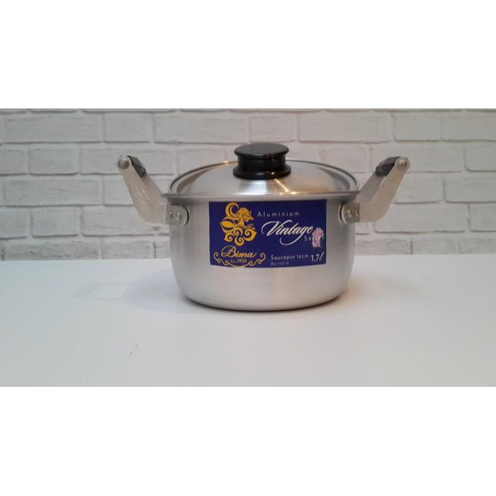 Bima Panci Aluminium Saucepot 16Cm 1-7Liter Made In Indonesia - Gyaurk