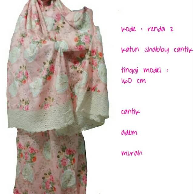 Mukena renda katun motif mukena katun jepang shabby oleh oleh umroh grosir mukena murah ecer