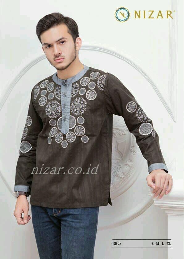 Baju Koko Nizar Bordir Original NR25