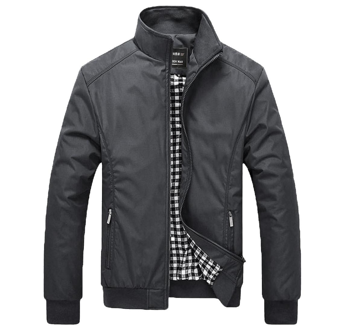 Jaket Pria Virendra Warna Abu Abu . Keren Nyaman Di Pakai Bahan Parasut Mayer Distro Bandung Anti Air, Anti Angin Teredia logo All Cllub.Promo