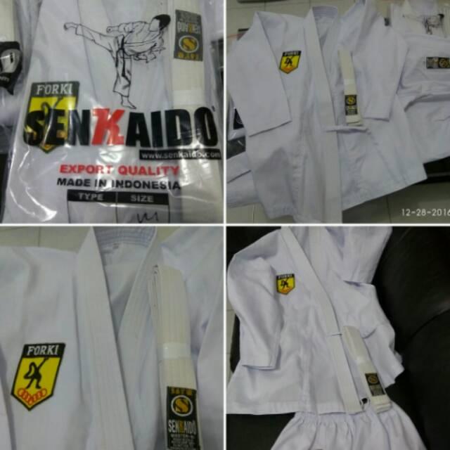 seragam baju karate pemula Senkaido tegi uniform judo aikido