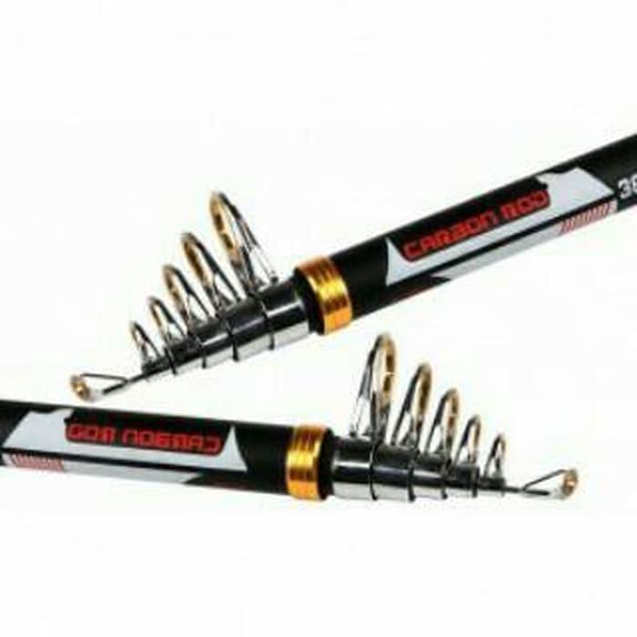 BEST SELLER!!! Mamba Joran Pancing Carbon Fiber Sea Fishing Rod 5 Segments 2.4M - mAIs1X
